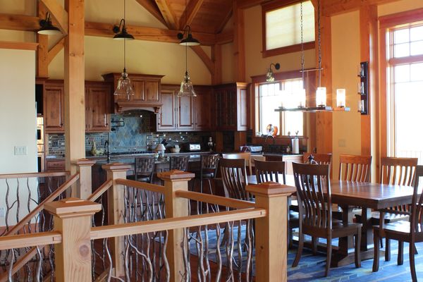 Bear-Rock-Colebrook-New-Hampshire-Canadian-Timberframes-Kitchen-Dining
